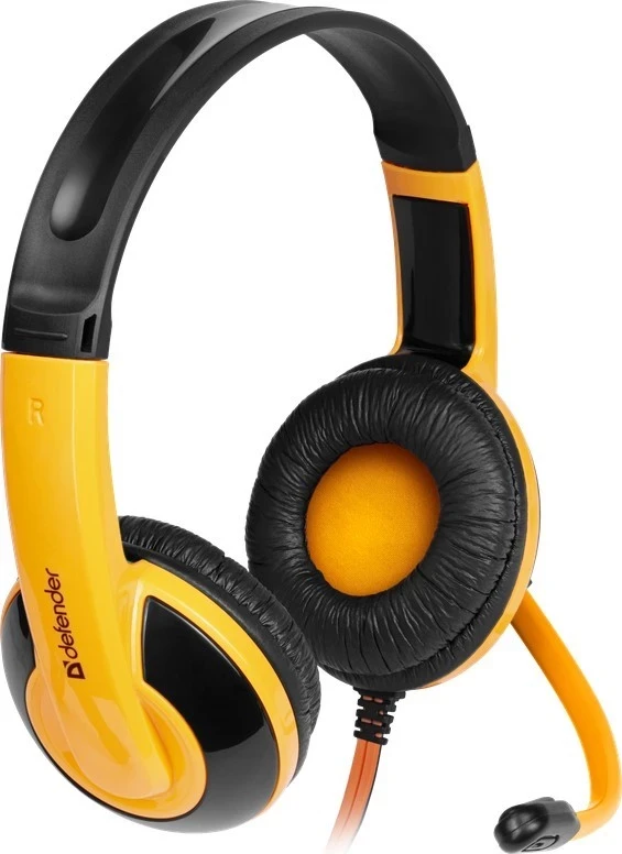 Kufje gaming Defender Warhead G-120, me kabllo, ngjyrë zezë-portokalli