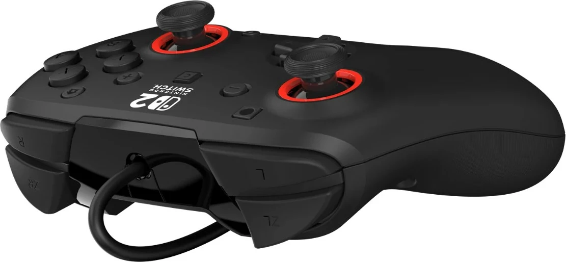 Kontroller lojërash Turtle Beach Rematch për Nintendo Switch 2, me kabllo USB 3 m, Hall-Effect, 3.5 mm, i zi