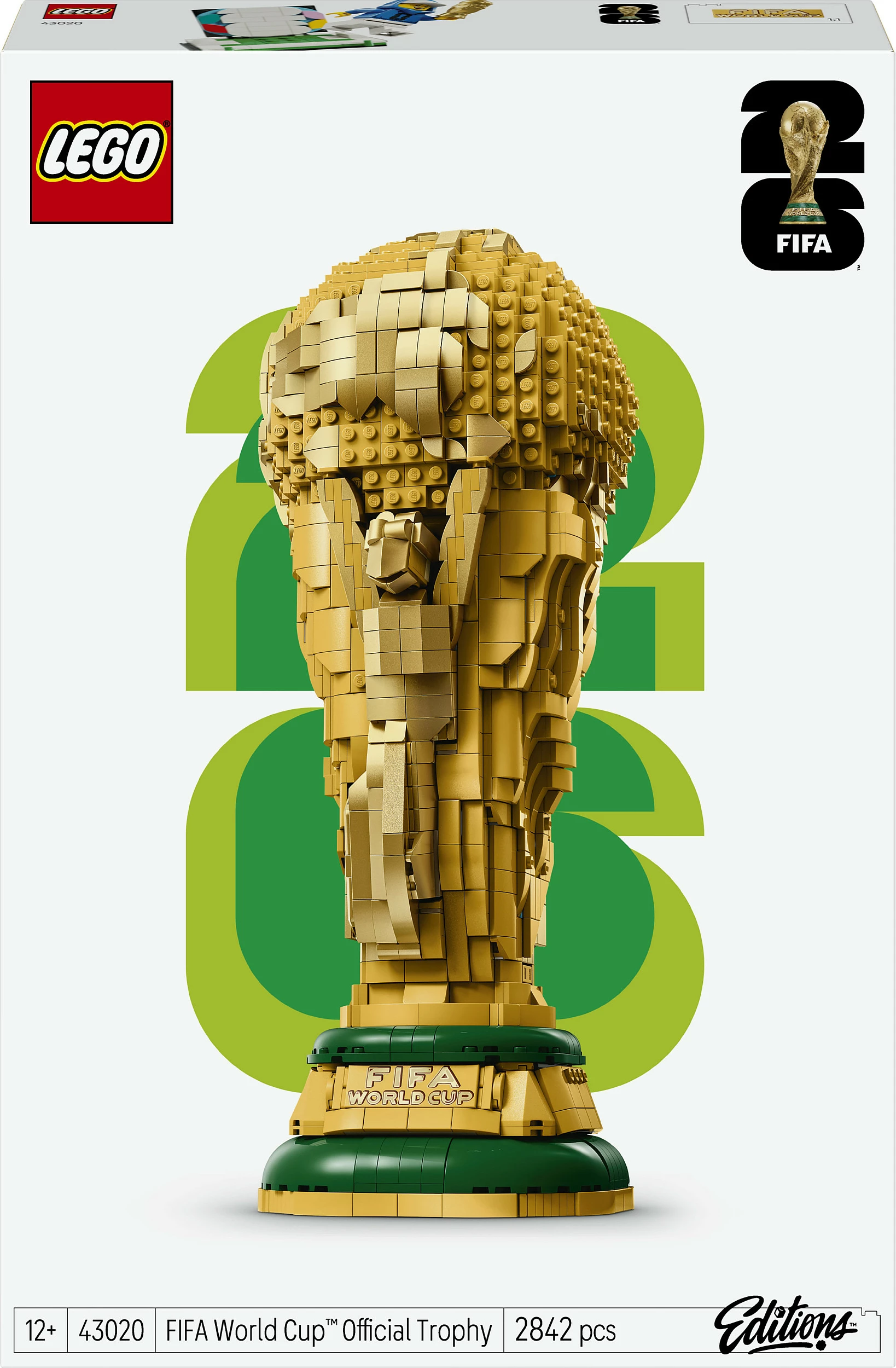 Set ndërtimi LEGO FIFA World Cup Official Trophy 43020, 2842 copë, shumëngjyrësh