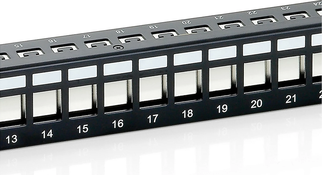 Patch panel Equip 24-port Cat6, 1U, rack mounting, i zi