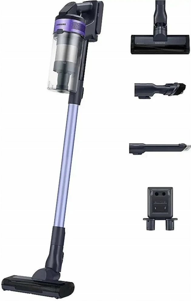 Fshesë me korrent me bateri Samsung Jet 60 Turbo VS15A6031R4/GE 21.6V 0.8L, vjollcë/zezë