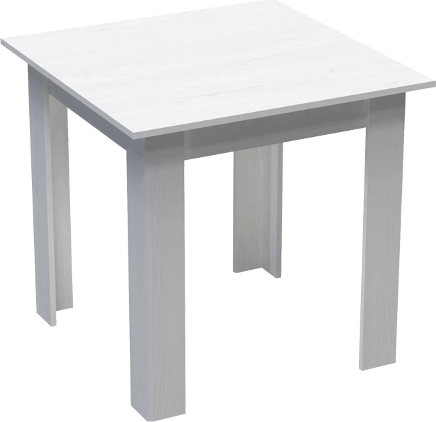 Tavolinë Manka I, ngjyrë e bardhë, 80x80x77cm