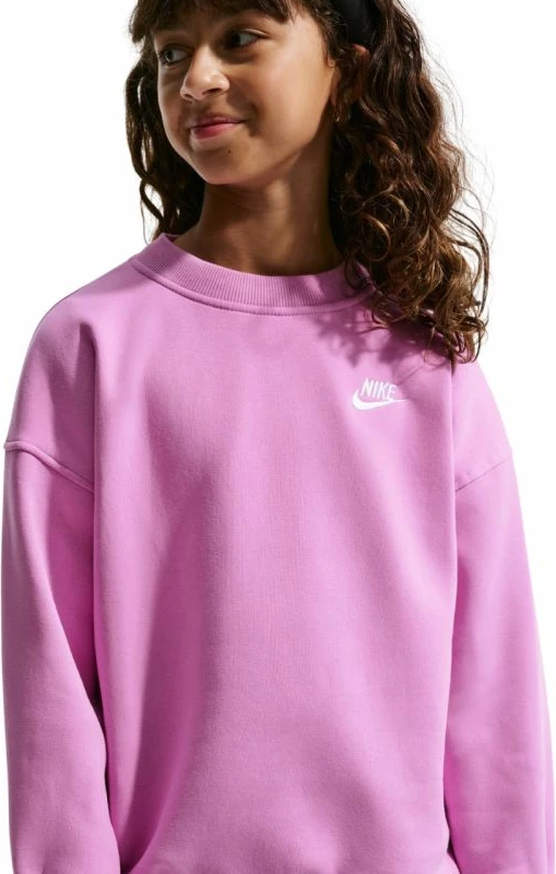 Duks për fëmijë Nike Sportswear Club Fleece FD2923 503, rozë [Madhësia: S]
