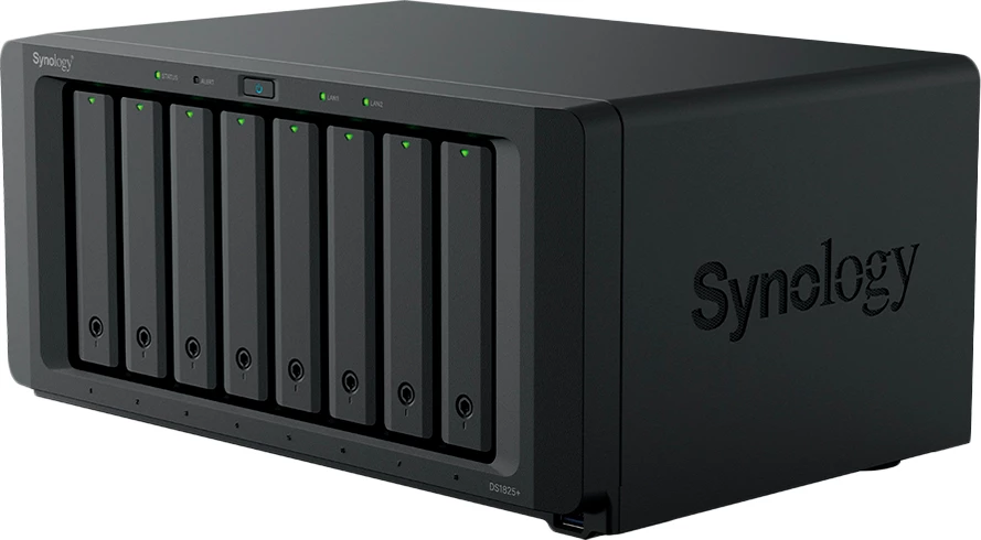 Storage NAS Synology DiskStation DS1825+ 8-bay 8GB DDR4 Ryzen 2.2GHz 2x2.5GbE Black
