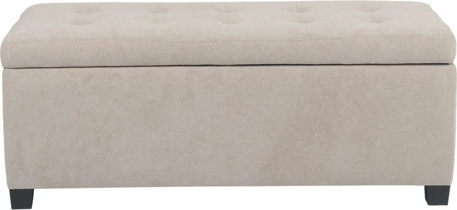 Stool me hapësirë për ruajtje, bezhë, 102x42x40