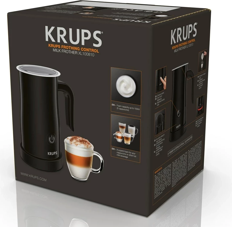 Frother qumështi Krups XL1008 automatik, i zi