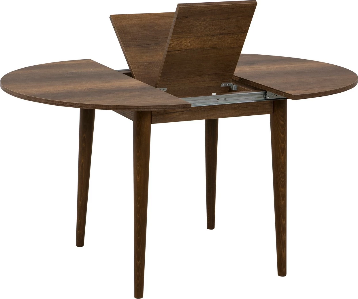 Set tavoline me karrige për ngrënie, zgjatues, 3 pjesë, Skye Decor Vina 0701, ngjyrë arre, gri