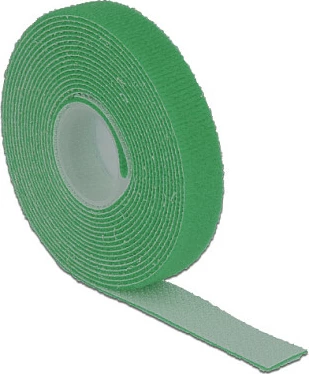 Shirit Velcro DeLOCK, 3 m x 13 mm, i gjelbër