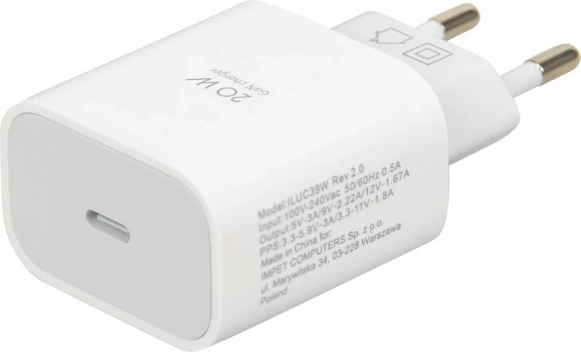 Karikues muri IBOX C-39 PD20W, bardhë