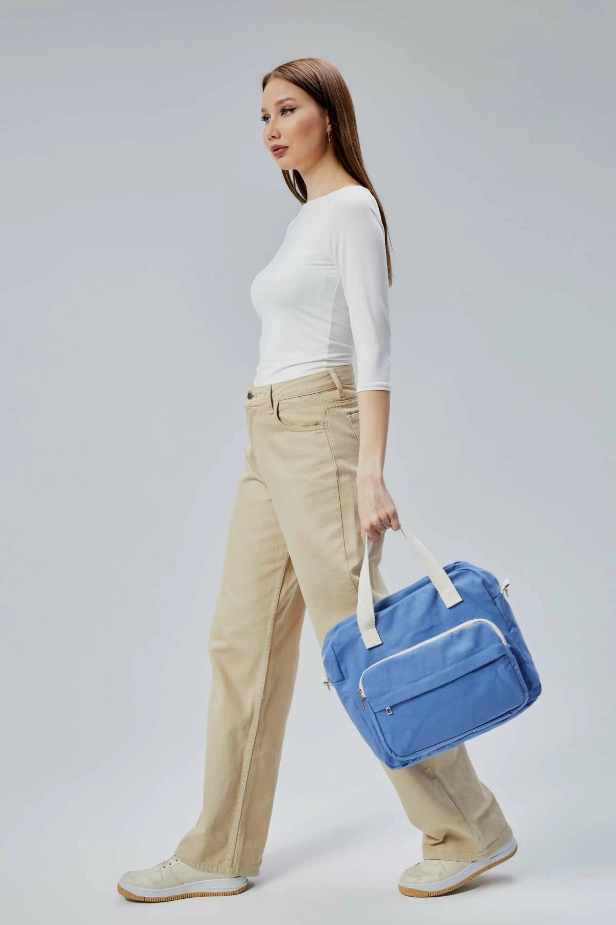 Çantë tote ngjyrë kaltër, Zoozie Bags, 2388