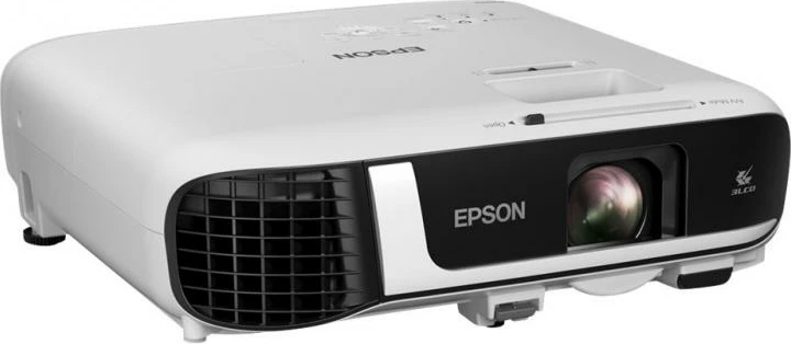 Projektor digjital Epson EB-FH52 V11H978040, Full HD 1080p, 3000–5000 lm, 240 Hz, Wi‑Fi, HDMI, altoparlant 16W, i bardhë