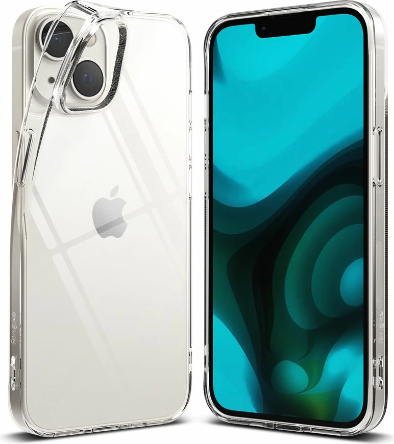 Mbështjellës Ringke Air për iPhone 14 Max, ultra i hollë TPU gel me Dot Matrix dhe vrima për litar, transparent