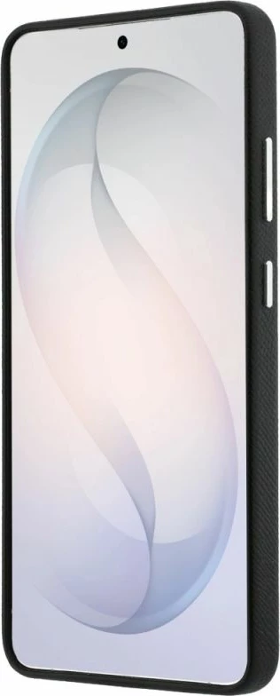Kapak telefoni Karl Lagerfeld Grained Signature Metal Resin Logo për Samsung Galaxy S26 Ultra, i zi