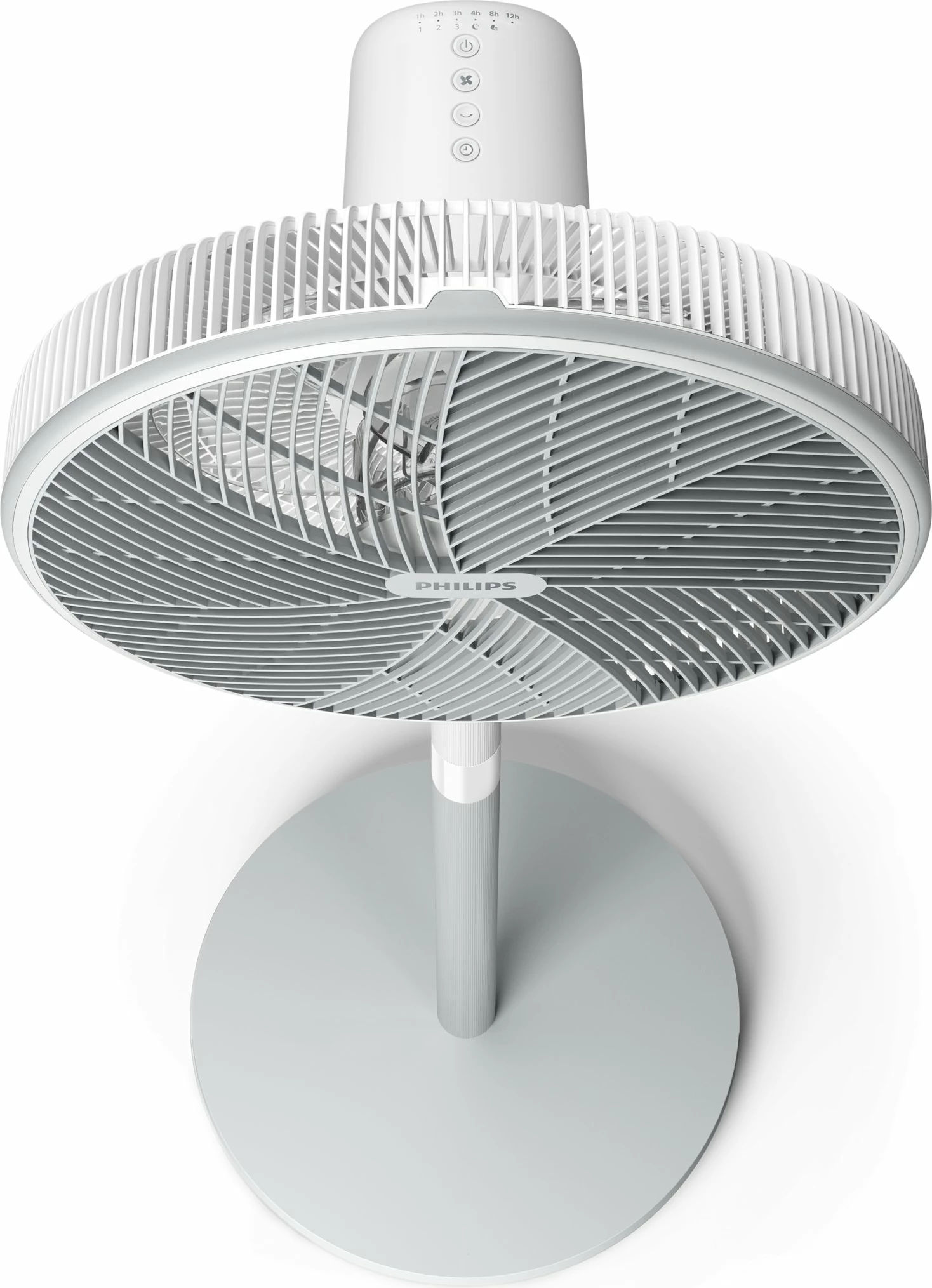 Ventilator me shtyllë Philips Series 2000 CX2550/00, 48 W, timer 12 orë, 3 shpejtësi, i bardhë