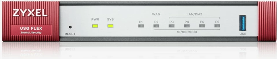 Firewall Zyxel USG Flex 100, 0.9 Gbit/s, 0.27 Gbit/s, 42.65 BTU/h