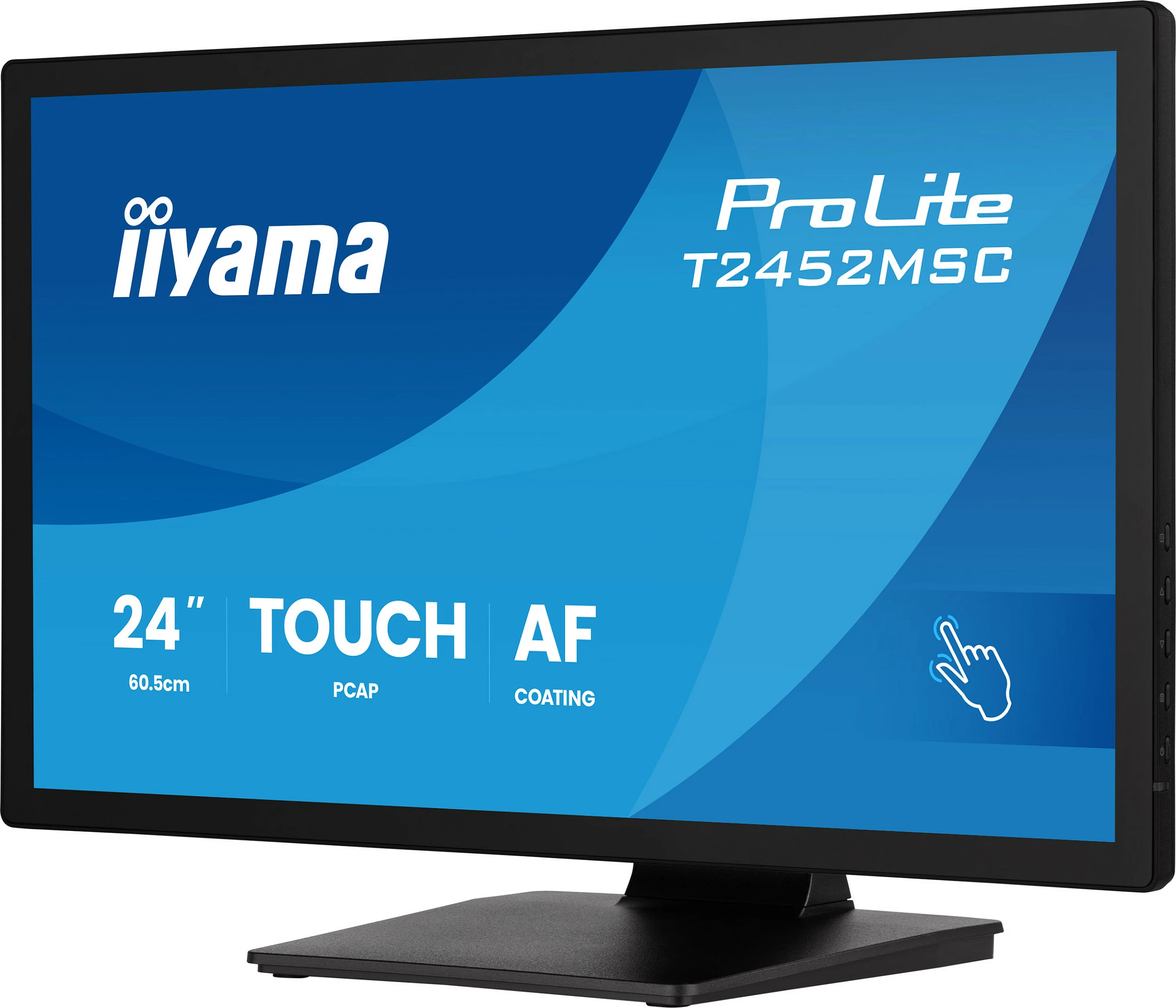 Monitor iiyama ProLite T2452MSC-B2, 24", FHD IPS, 120Hz, Touch, HDMI/DisplayPort, i zi