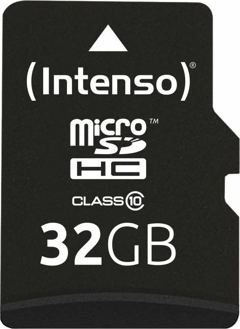 Kartelë memorje microSDHC Intenso Class 10 32GB 40MB/s me adapter SD