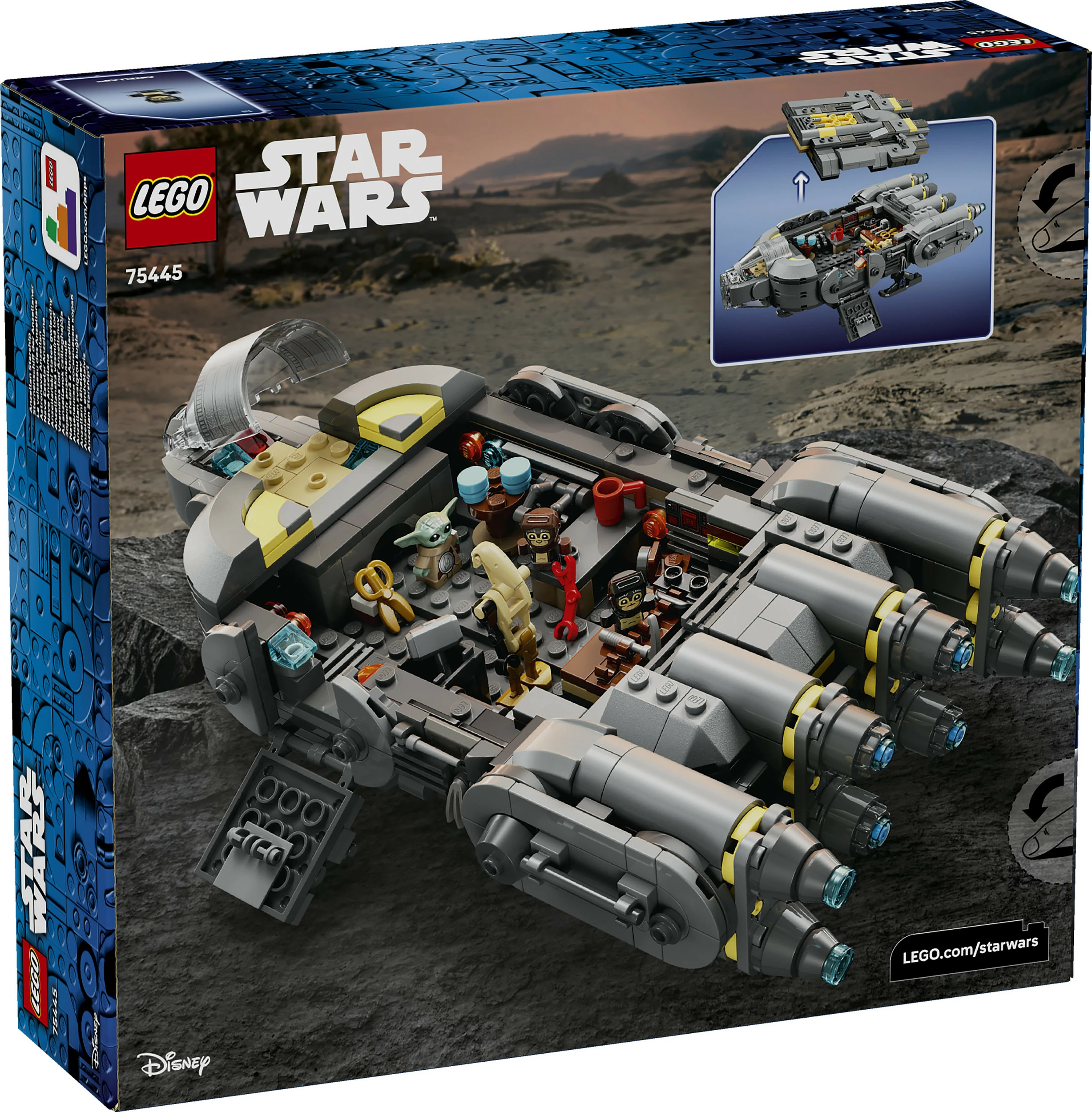 Set ndërtimi LEGO Star Wars 75445 Anzellian Starship, 701 pjesë, shumëngjyrësh