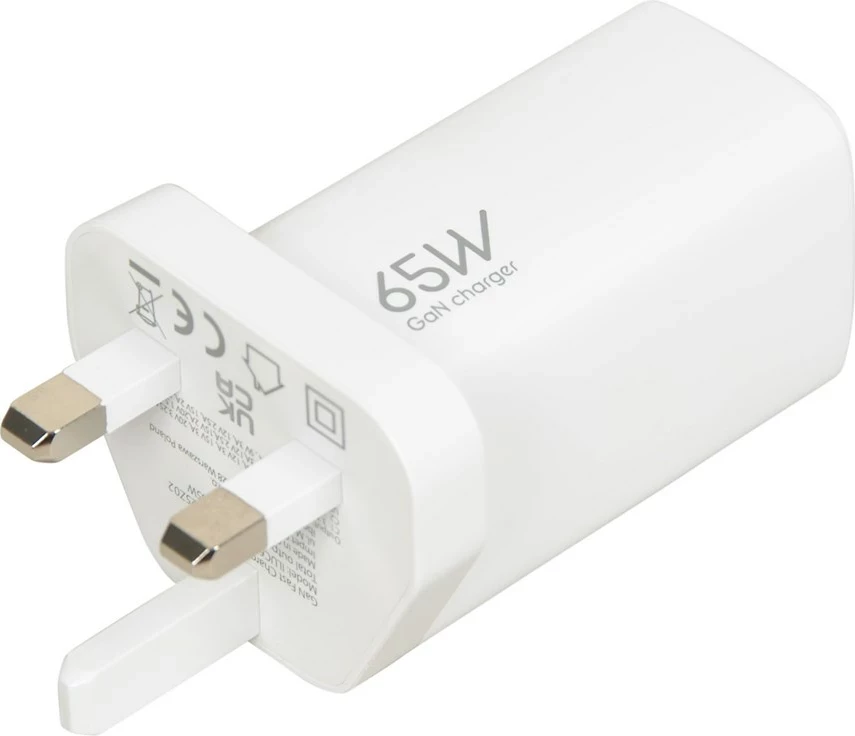 Karikues universal iBOX C-65 GaN 65W, prizë UK, i bardhë
