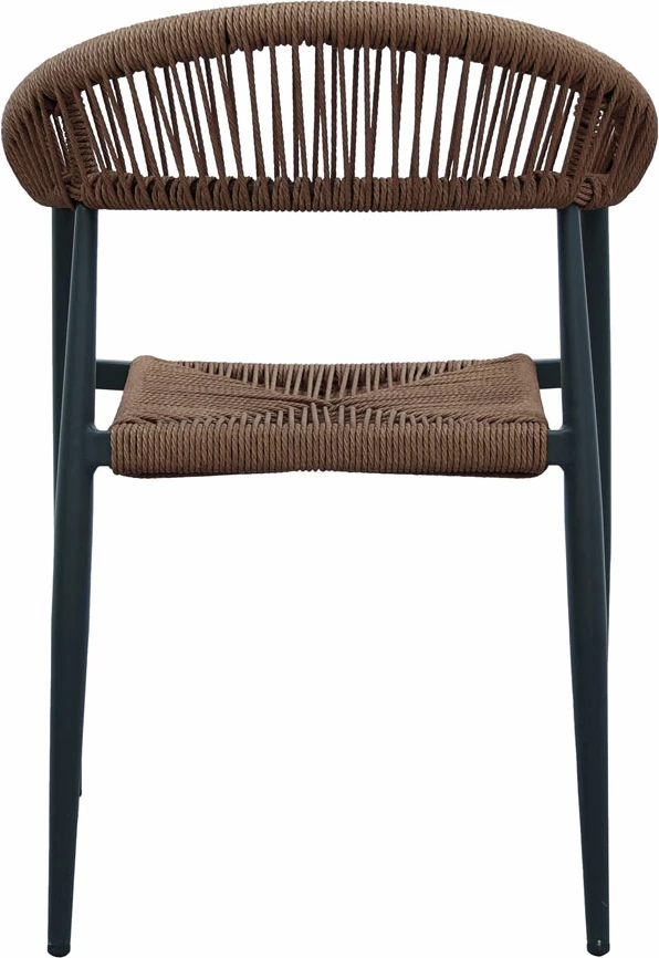 Karrige Carla, ngjyrë e zezë dhe arre, 56x59x78