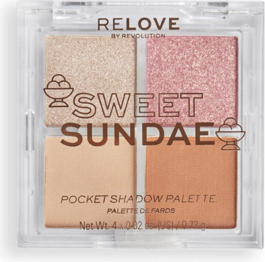 Revolution Relove - Pocket Size Eyeshadow Palette - Sweet Sundae