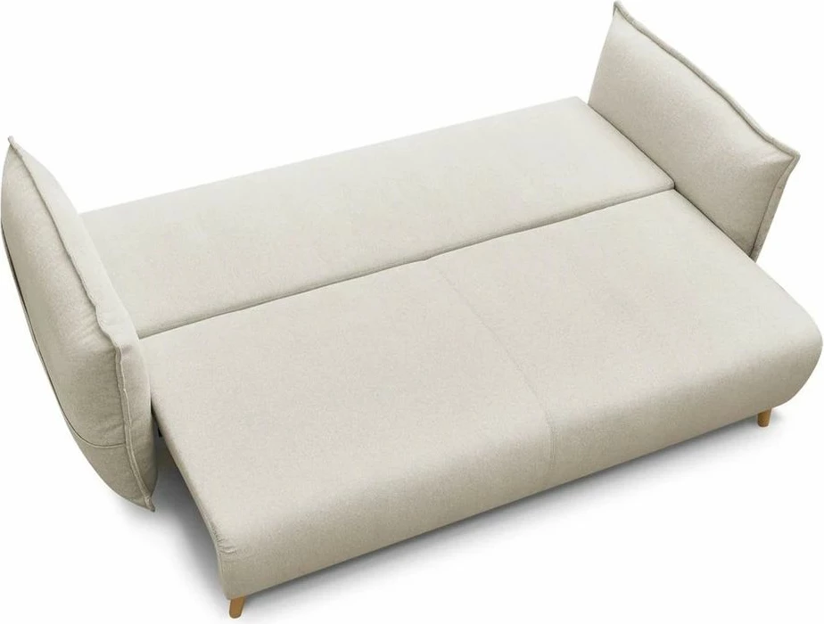 Divan-krevat treshe, ngjyrë krem, Puffy, Atelier del Sofa