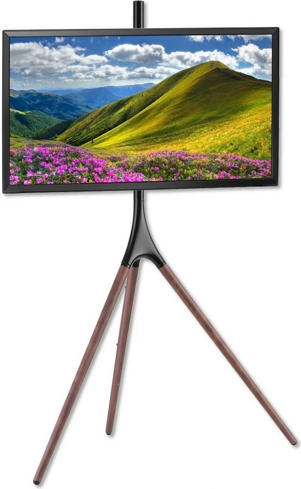 Këmbalec dyshemeje për TV Techly ICA-TR18SAM, 45-65 inç, 32kg, dru/zezë