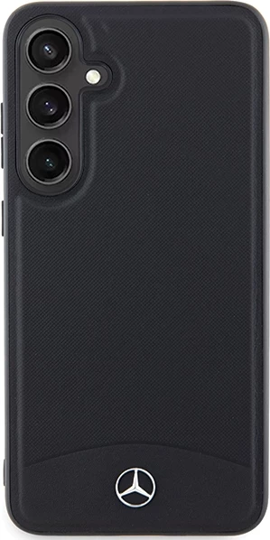 Mbështjellës Mercedes Leather Textured & Plain MagSafe për Samsung Galaxy S24, i zi