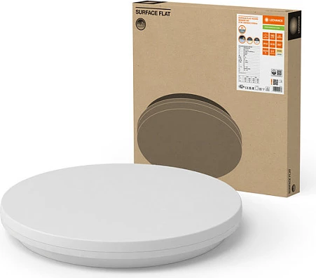 Plafonierë LED OSRAM SF FLAT RD 500 P, 27W, 50 cm, 3000-4000K, IP54, e bardhë