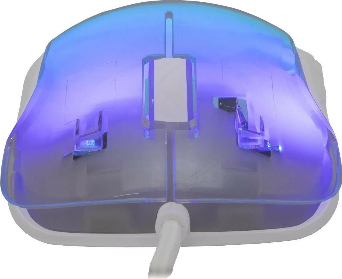 Maus gaming White Shark Mordred, RGB, 12800 DPI, i bardhë