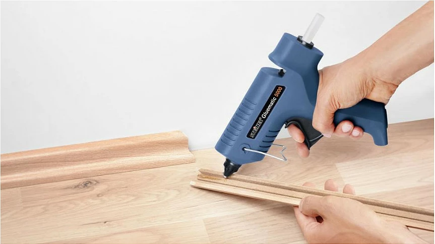 Pistoletë ngjitësi e nxehtë Steinel Gluematic 5000, 500 W, 11 mm, 22 g/min, 210–220°C, blu