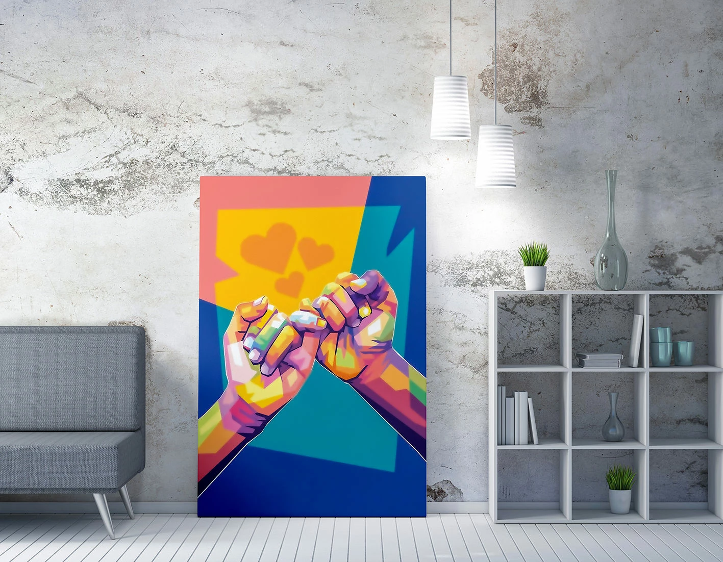 Pikturë dekorative në kanavacë Wallity, WY201, 70x100cm