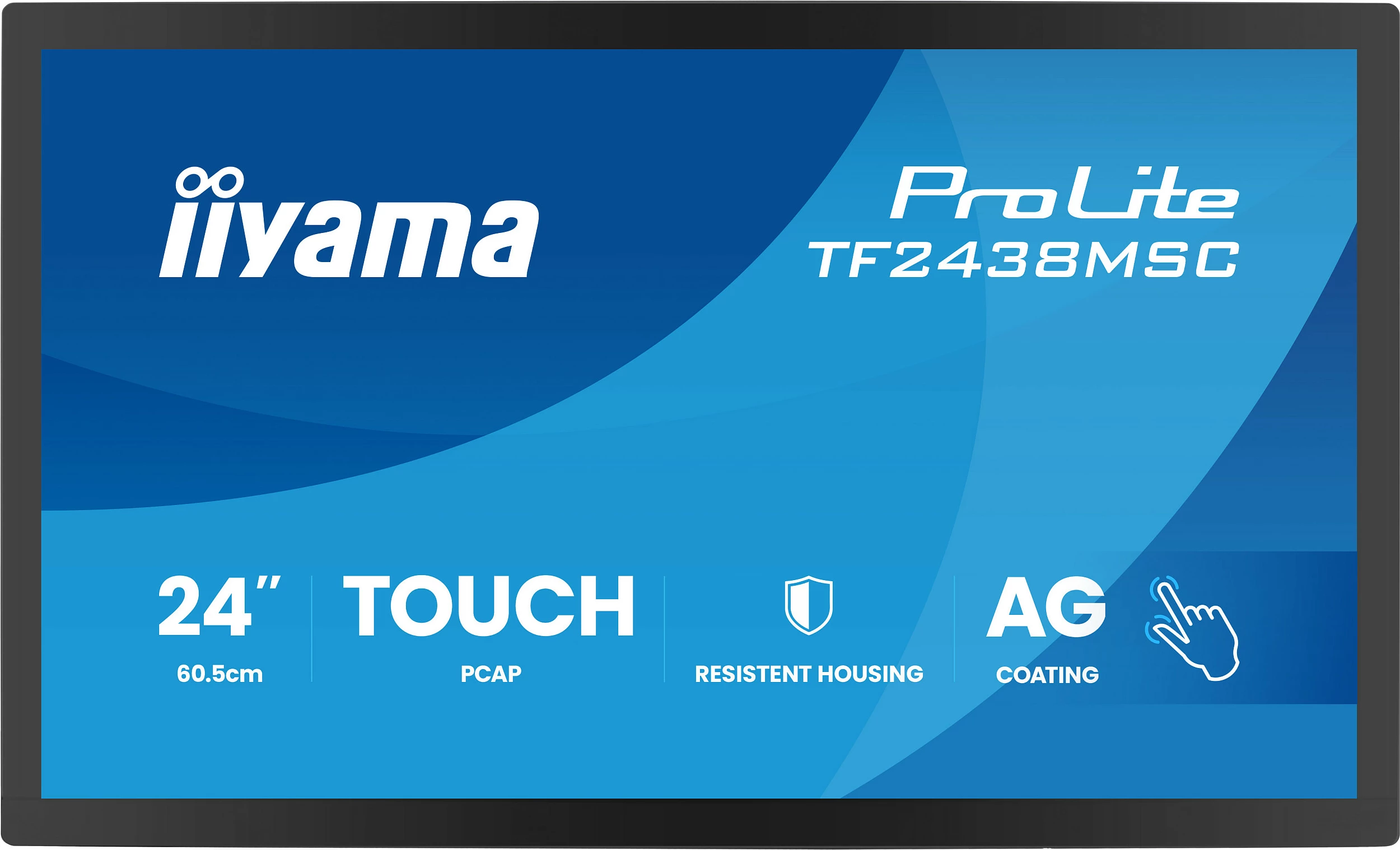 Monitor touch iiyama ProLite TF2438MSC-B2, 23.8" IPS, FHD 1920x1080, 120Hz, 10-point, i zi
