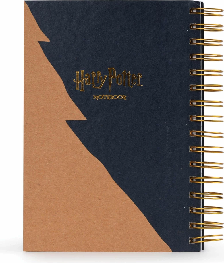 Fletore spirale Pyramid Harry Potter Social Premium A5, blu/kafe