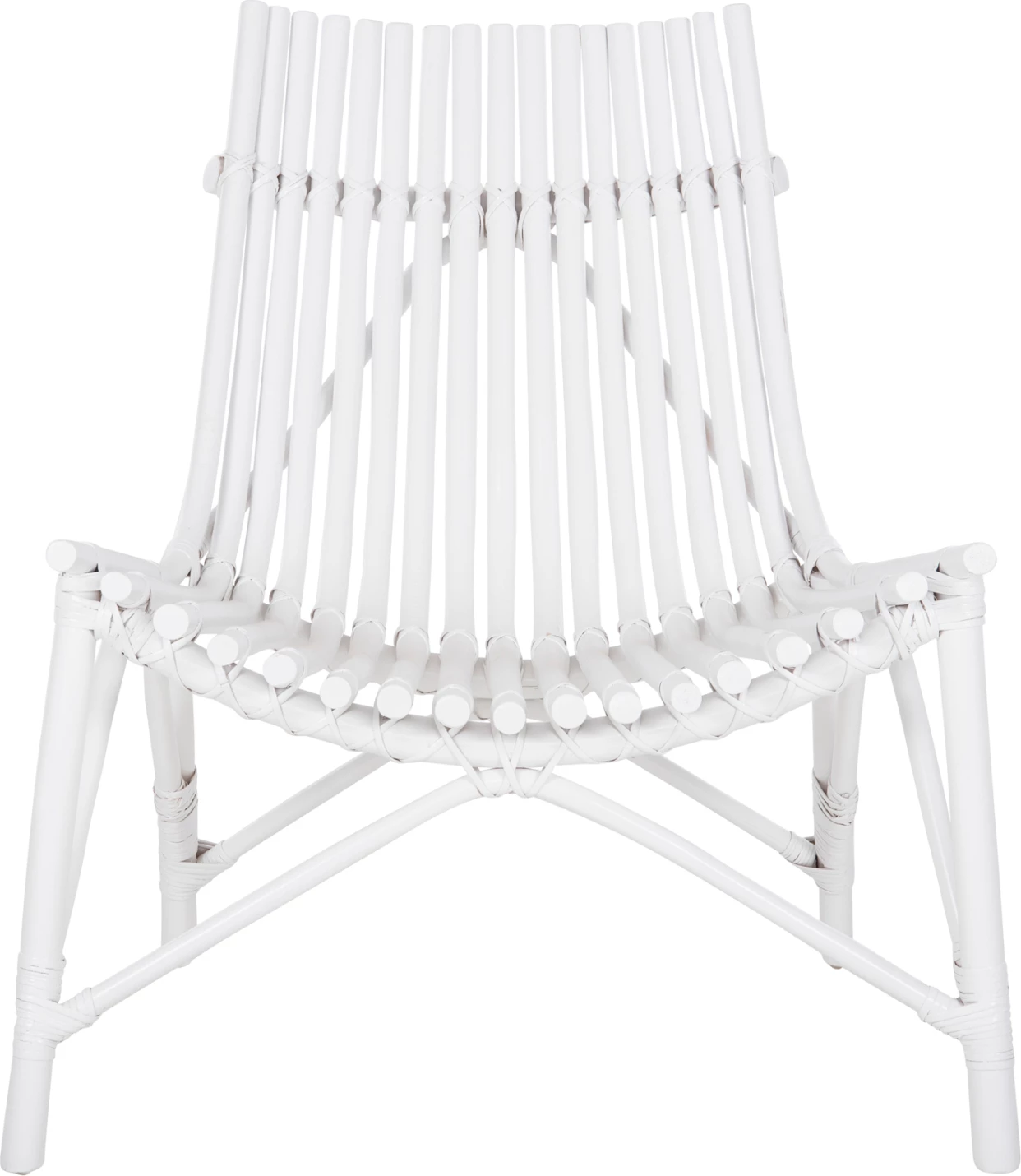 Karrige për jashtë CELLION FH9812.03, shkopinj rattan, ngjyrë e bardhë, 76x72x83H cm