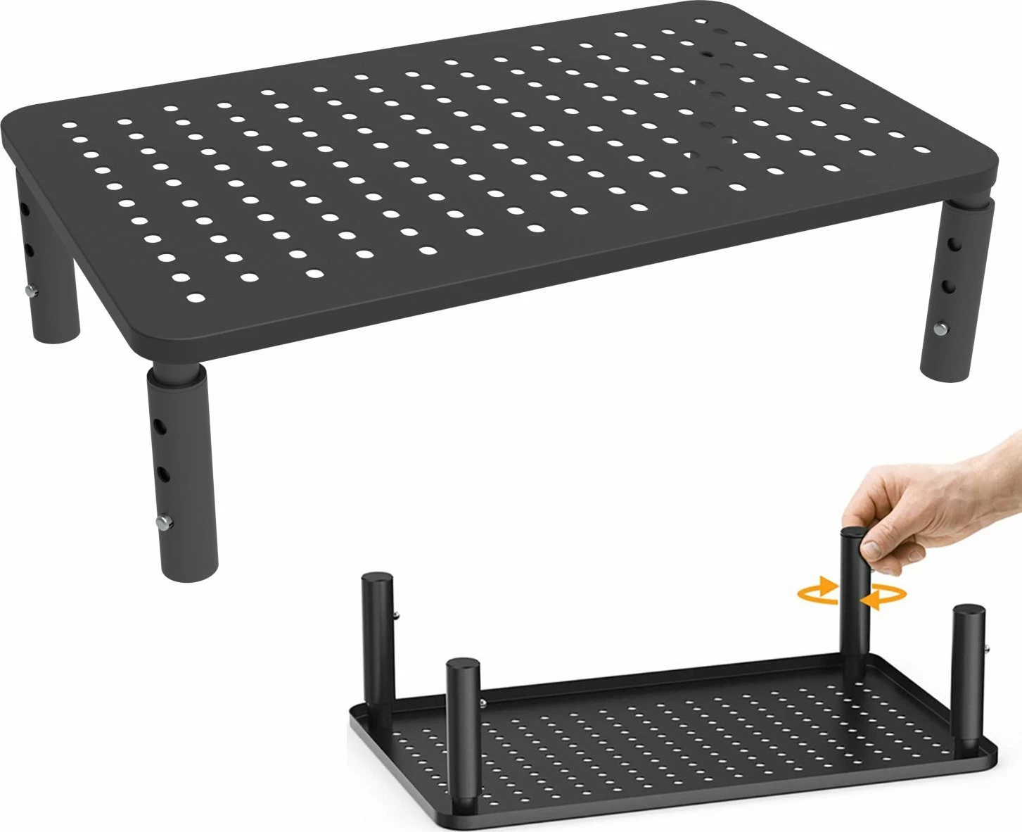 Mbajtëse monitori Mozos SPM3, e rregullueshme 10.5-14.5 cm, 37×23 cm, deri 20 kg, 1 copë, e zezë