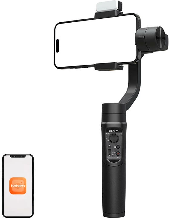 Gimbal Hohem iSteady Mobile+ Kit për telefona, i zi, me llambë LED