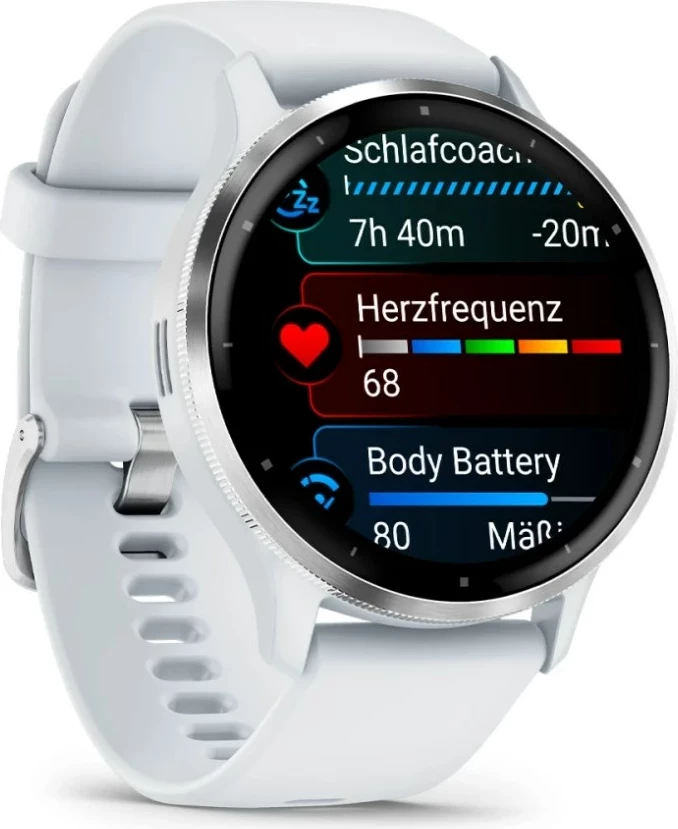 Smartwatch Garmin Venu 3, 45 mm, AMOLED, GPS, Wi-Fi, Bardhë