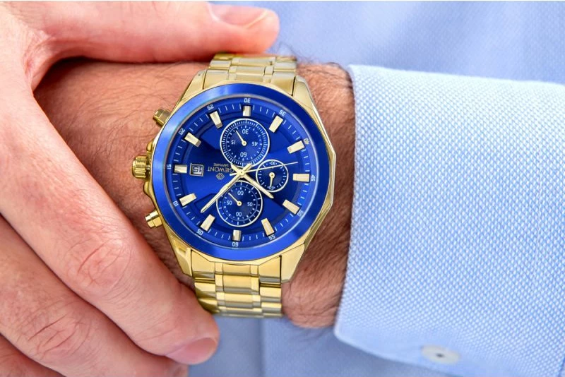 Orë dore për meshkuj Giewont, gold blue