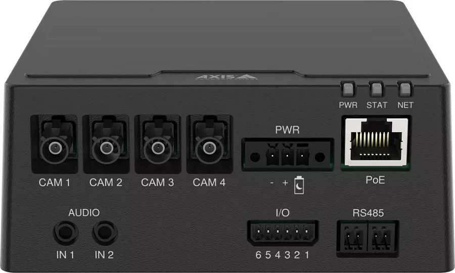 Njësi bazë Axis F9114-R MK II, 4-kanale, Gigabit Ethernet/PoE, e zezë