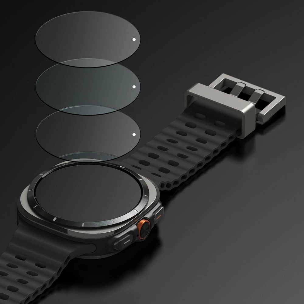 Mbështjellës + xham i temperuar Ringke për Samsung Galaxy Watch Ultra 47mm, Transparent