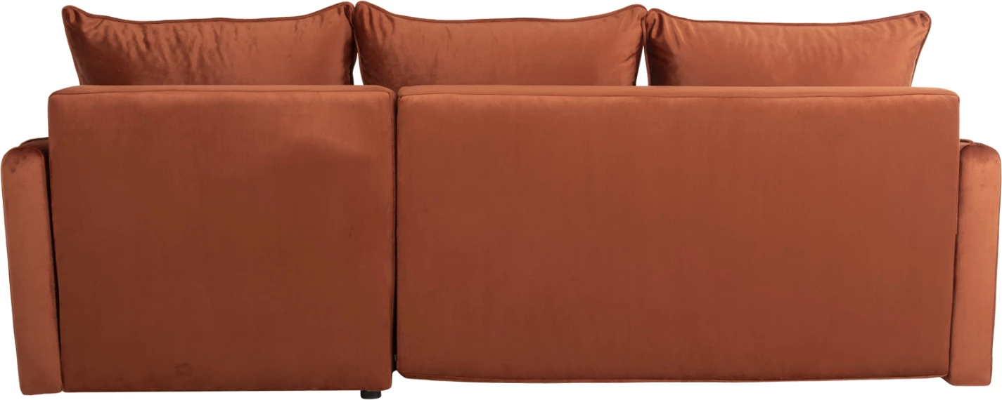 Divan qoshe-shtrat PROTON FH3272.09 kadife portokalli 225x94x70H cm