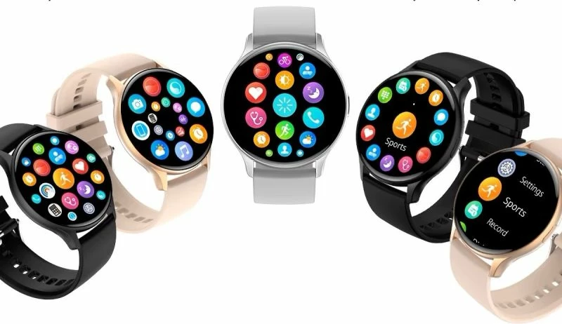 Smartwatch për femra RUBICON, gri/argjendtë