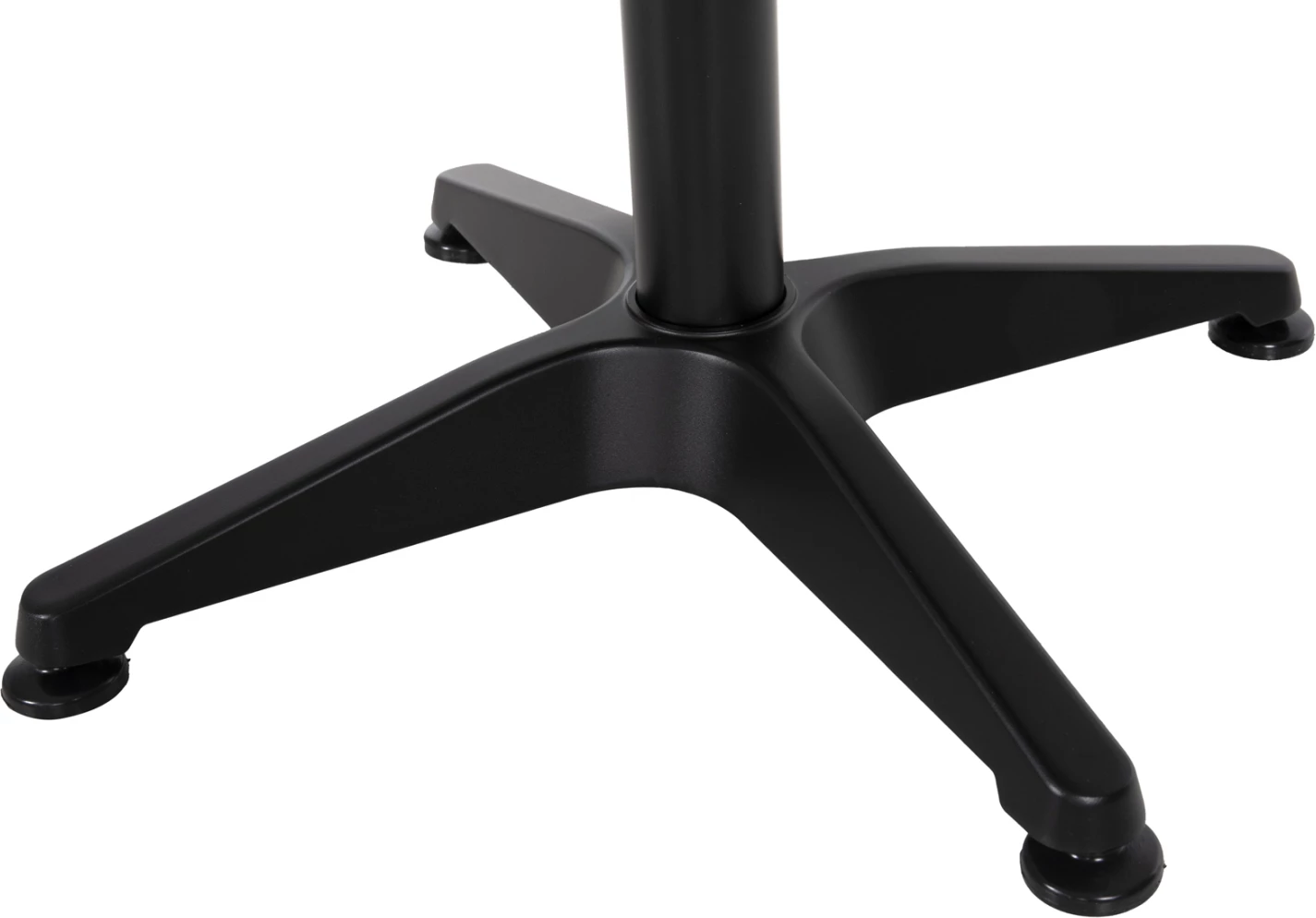 Tavolinë e rrumbullakët për jashtë, GOSS, alumini, ngjyrë e zezë, Φ60x70 cm