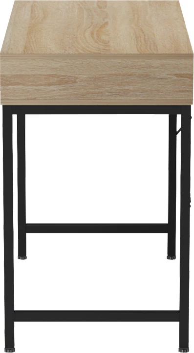 Tavolinë zyre Kama, ngjyrë sonoma-gri, këmbë metalike të zeza, 95x48x76cm