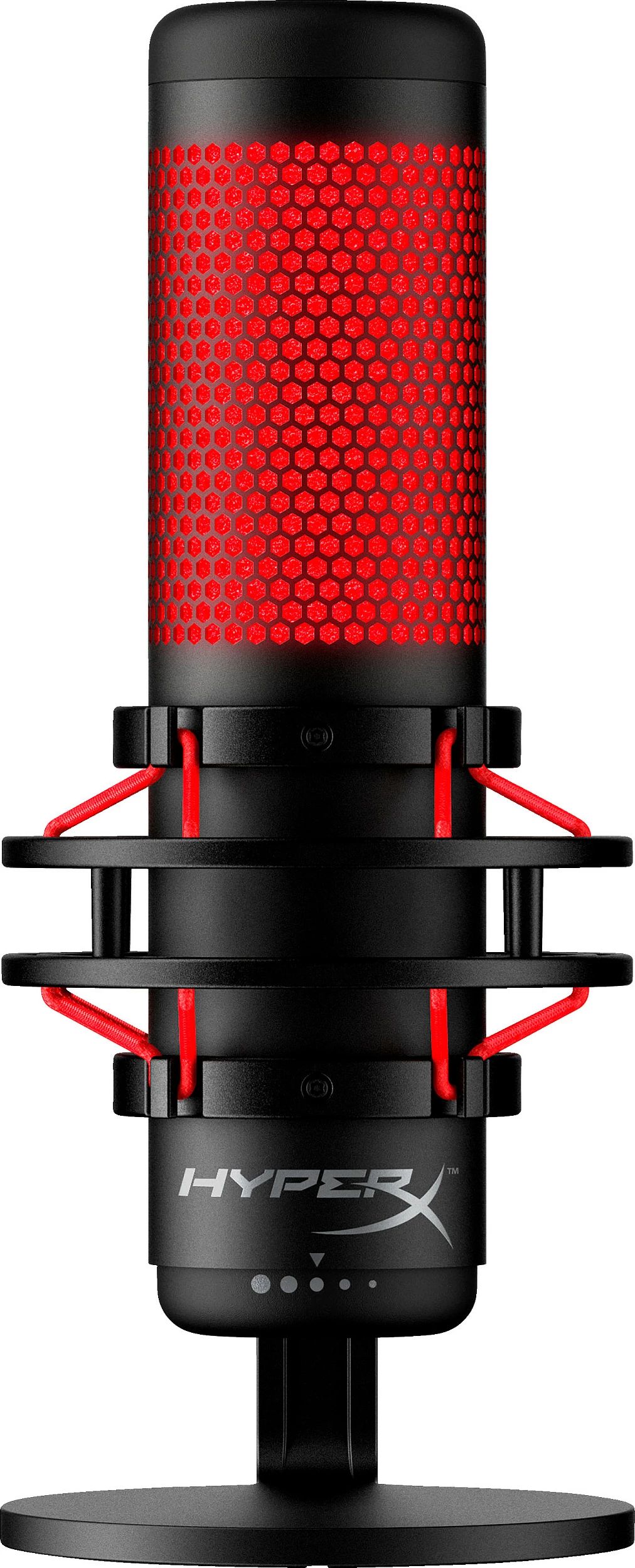 Mikrofon Kingston HyperX QuadCast, USB, kabllo 3 m, LED i kuq