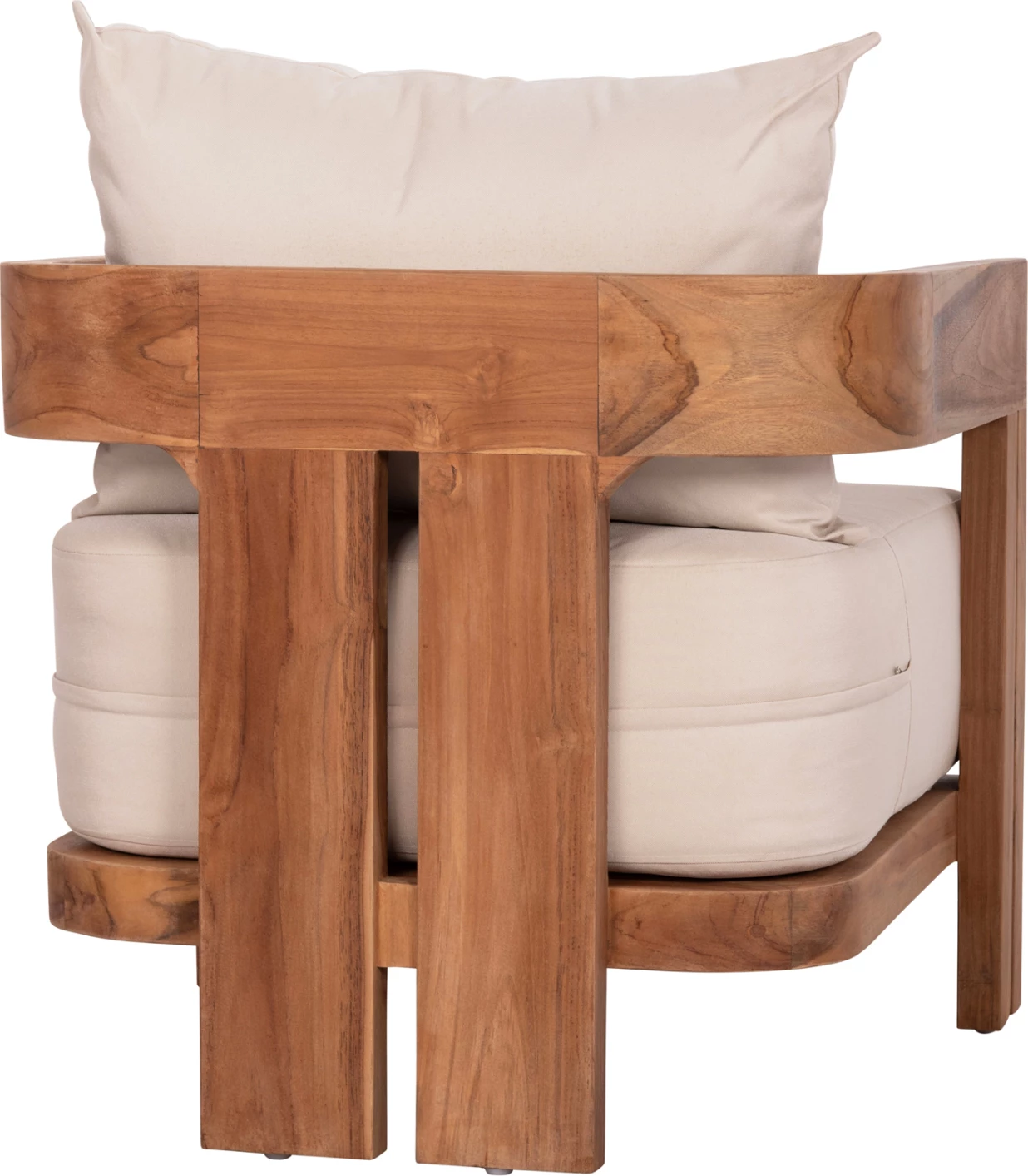 Karrige lounge KIOTO, dru tik natyral, 70x74x72cm
