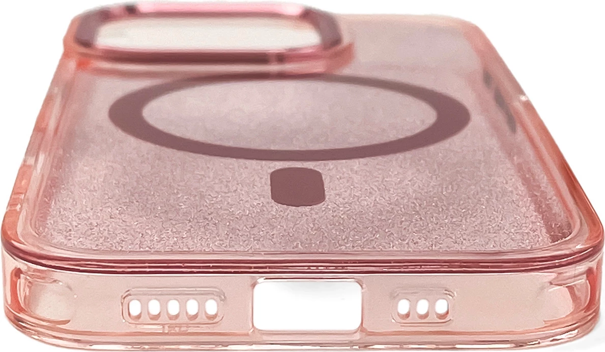 Mbështjellës Hurtel Glitter Case MagSafe për iPhone 17 Pro Max, Rozë