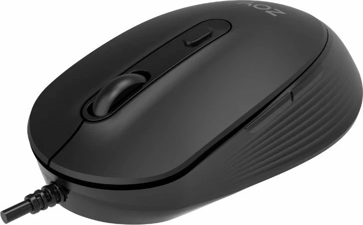 Maus ZOY ZMS08 me kabllo USB, 6 butona, DPI e rregullueshme, e zezë
