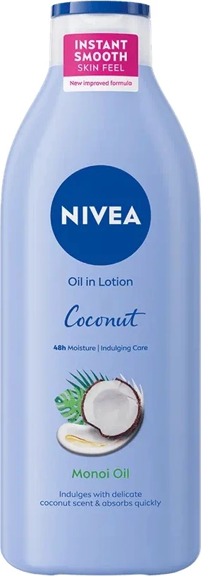 Balsam për trup Nivea Oil in Balm Coconut and Monoi Oil për femra, 400ml